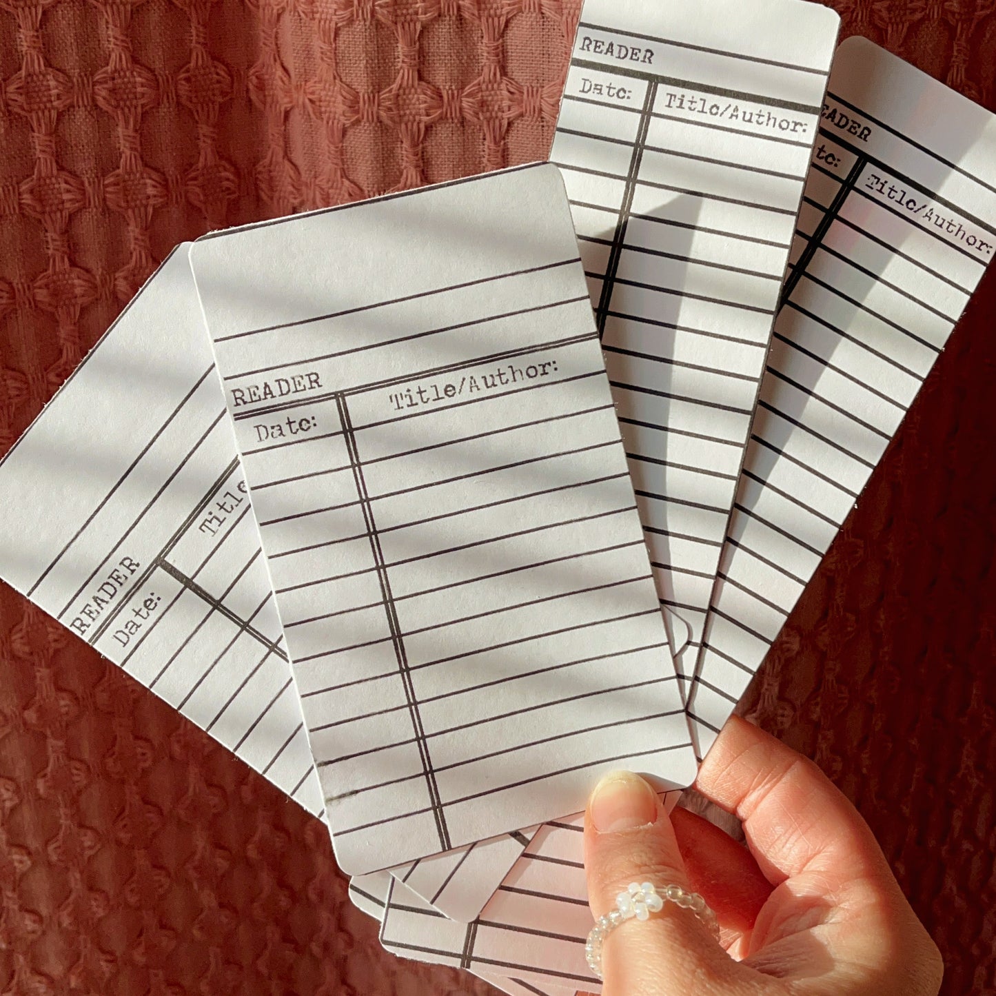 library card bookmark