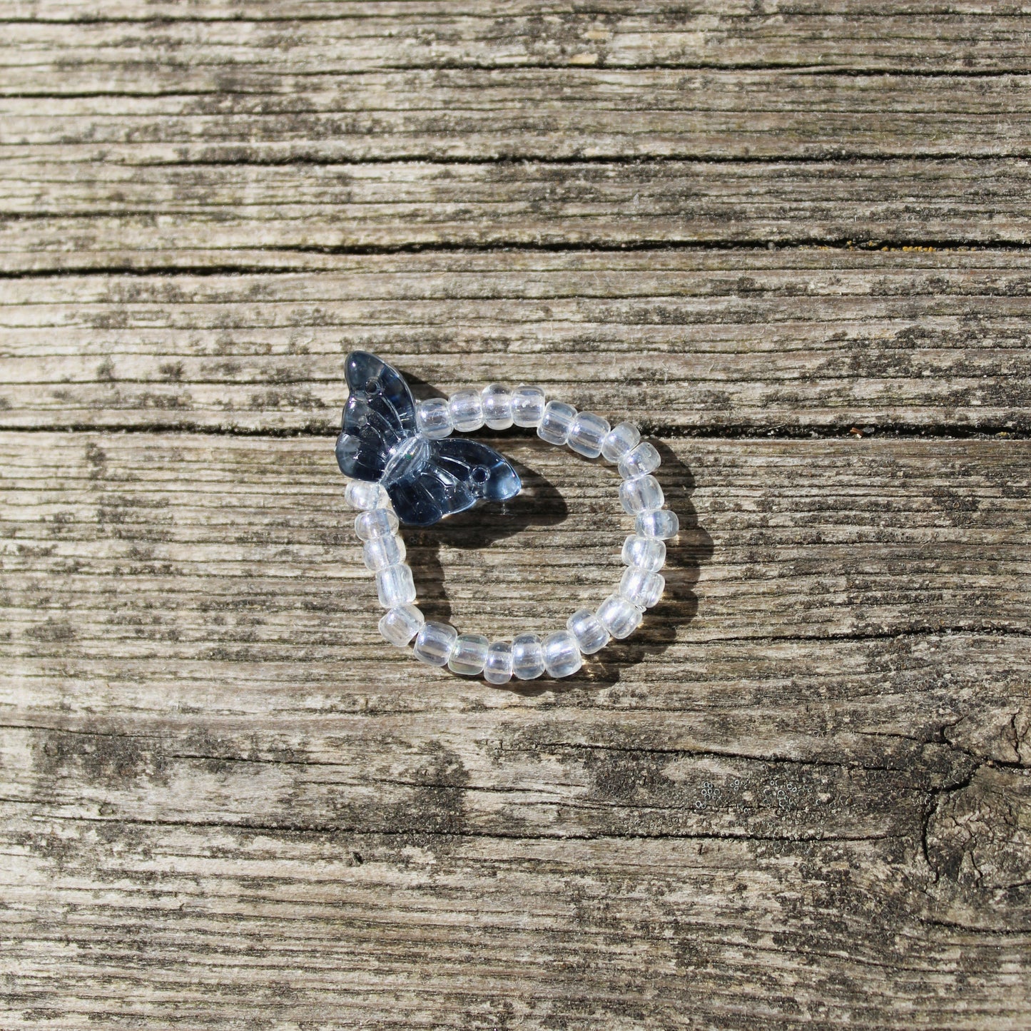 blue butterfly ring