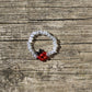 beaded ladybug ring