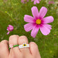 beaded bee ring