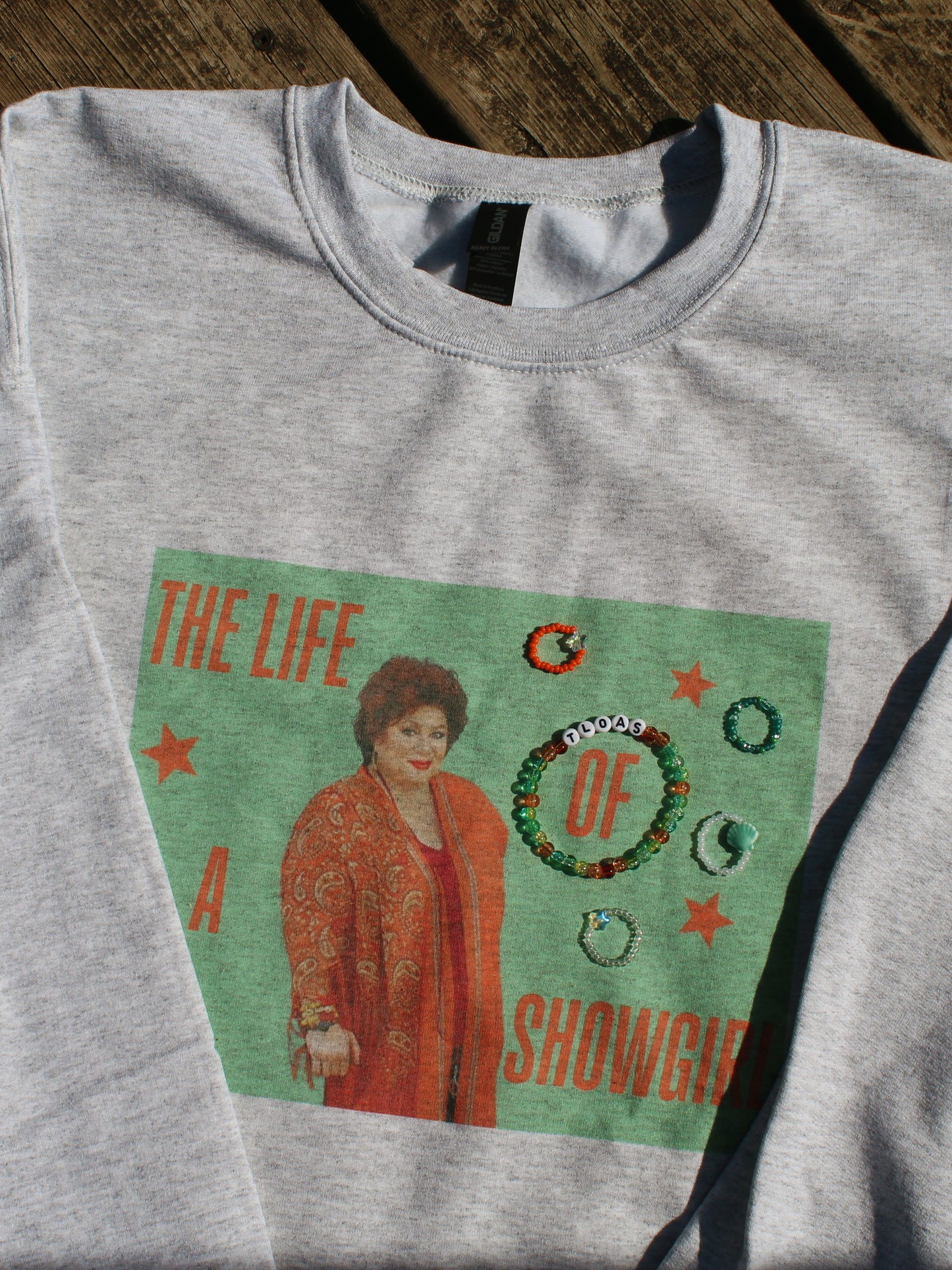 GG showgirl crewneck